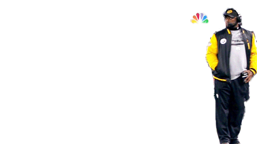 Let's Watch Mike Tomlin Jump Out Of The Way Of Various Things