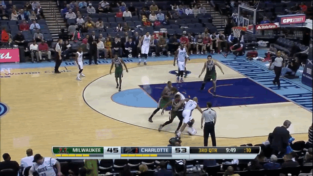 Gerald Henderson, In The Time Warner Arena, With An Errant Pass