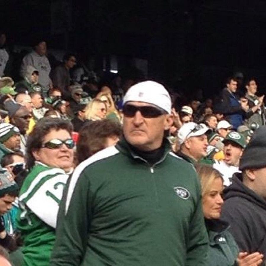 Is This Fireman Ed, Sans Fireman Gear, At The Jets Game?