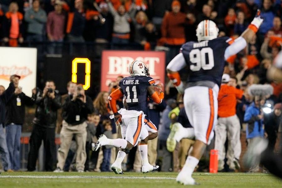 Auburn's Field Goal Return Was Even Rarer Than You Think