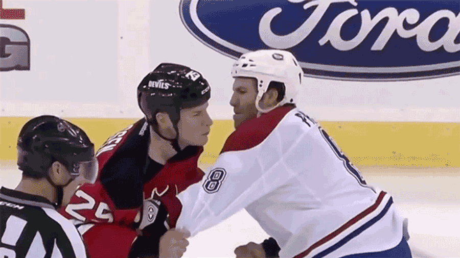 Hockey Guy Punched