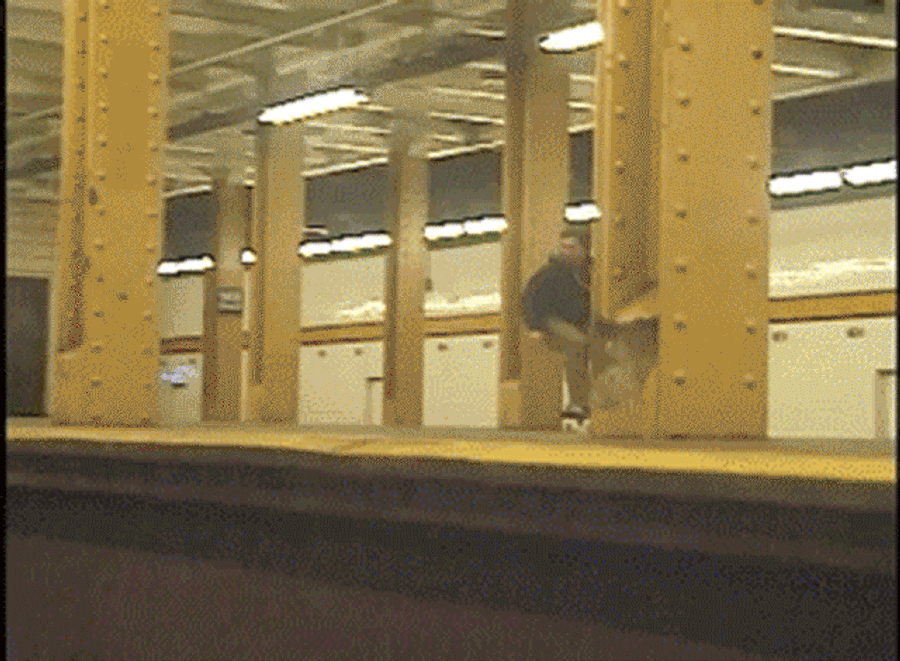 Please Don&#39;t Ollie The Subway Tracks
