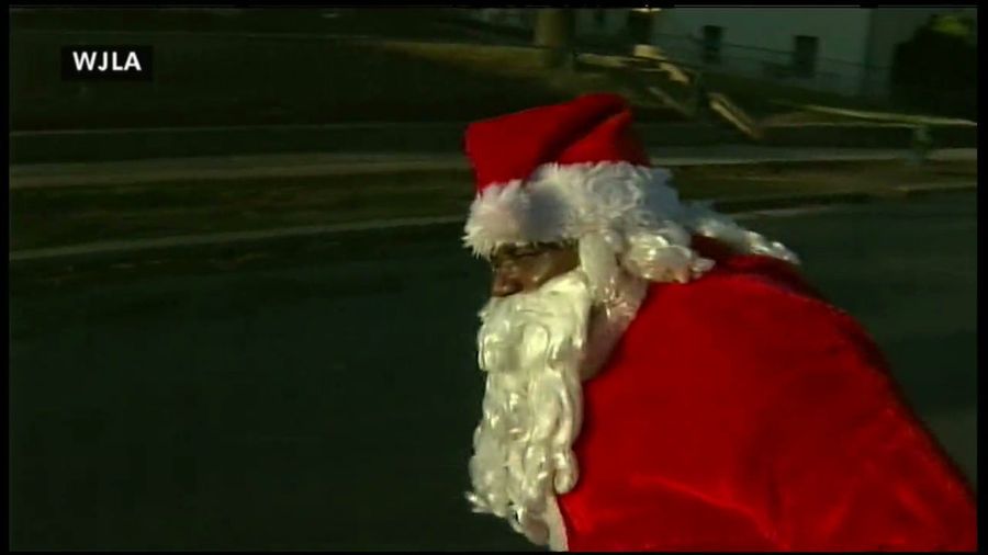 D.C. Santa Claus Shot With Pellet Gun In Front Of TV Crew