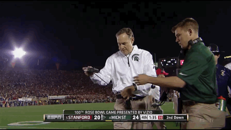 Mark Dantonio Wins 100th Rose Bowl, Picks Nose