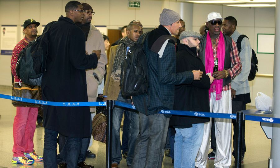 Seven Former NBA Players Join Dennis Rodman In North Korea