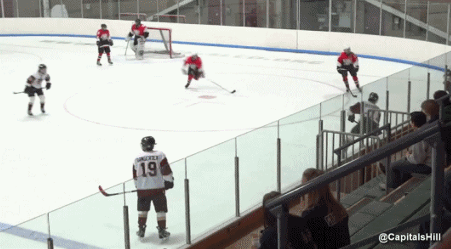 Hockey Player Goes For Cheap Shot, Ends Up With A Face Full Of Boards