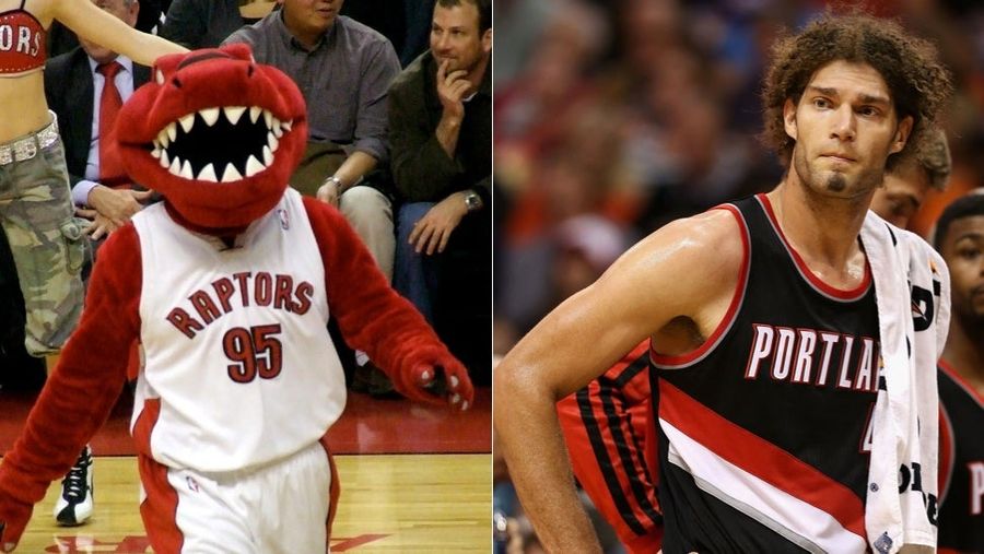 Robin Lopez Has Some Mysterious Beef With The Raptors&#39; Mascot