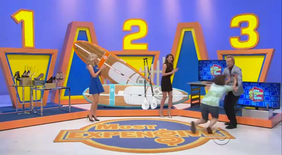 Elated <em>Price Is Right</em> Contestant Trips, Headbutts Announcer In Crotch