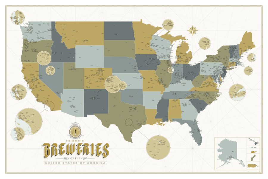 Over 2,500 American Breweries, On One Enormous Map