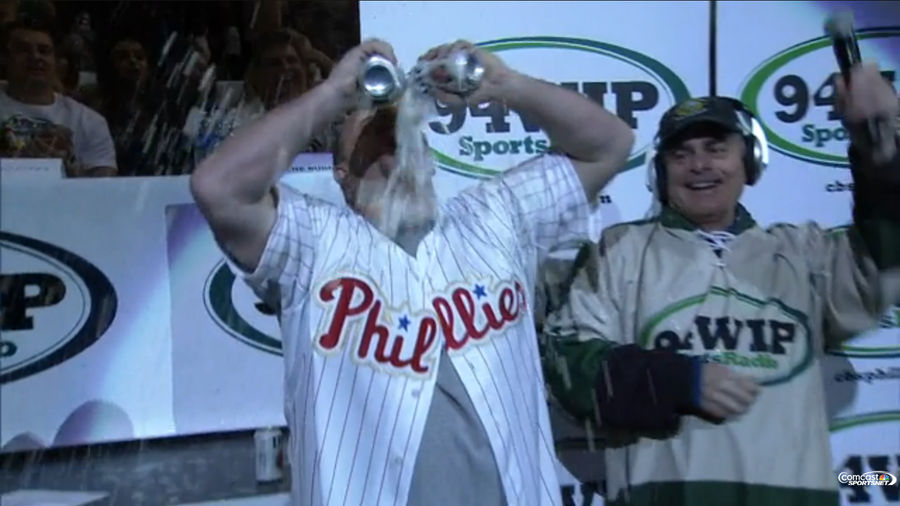 "Stone Cold" Matt Stairs Chugs Beers At Wing Bowl