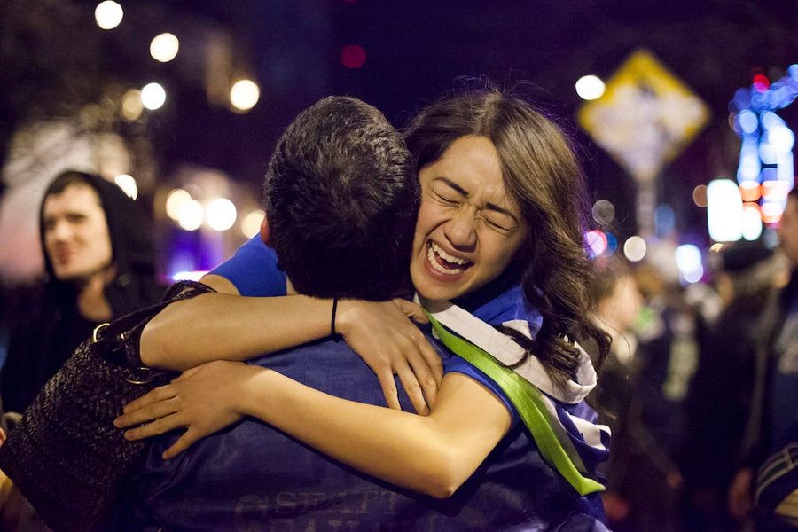 Shirtless, Drunk, And Champions: Scenes From The Seattle Celebrations