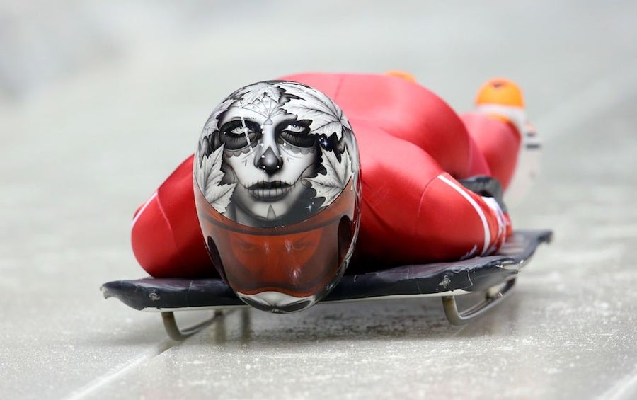 Skeleton Helmets Are The Coolest Thing At The Olympics