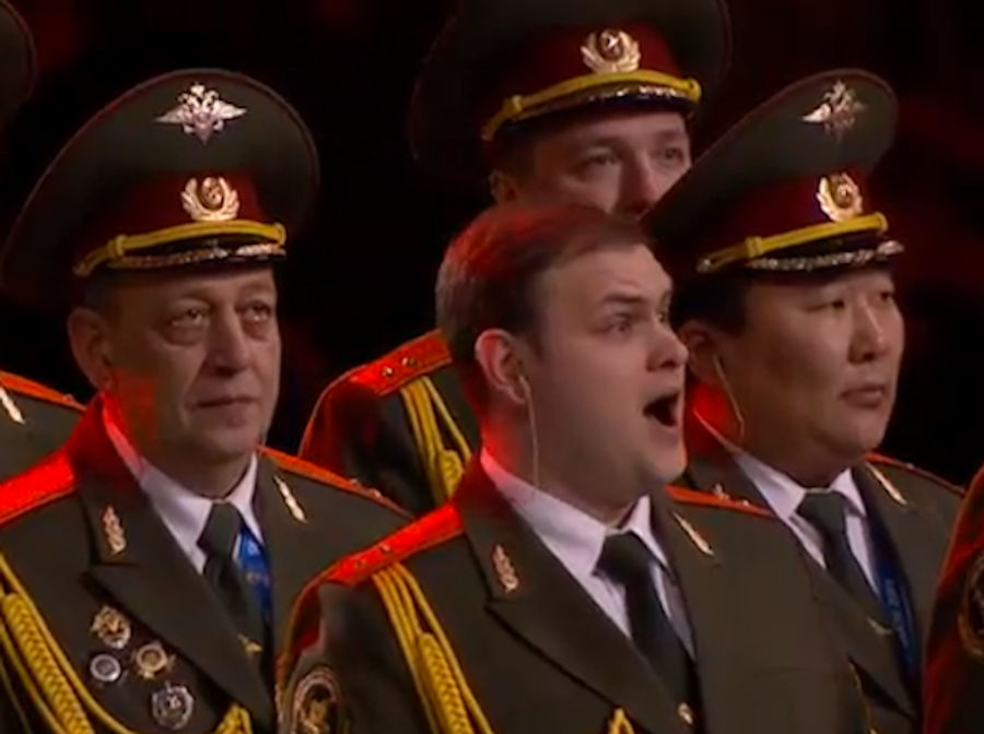 Russian Police Choir Sings "Get Lucky" Before Sochi Opening Ceremony