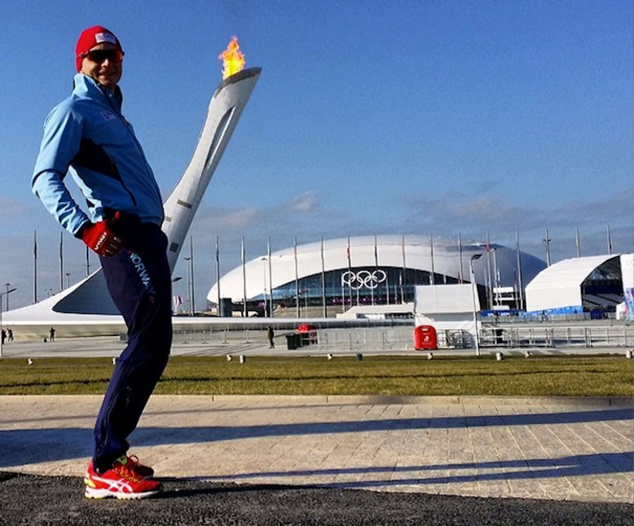 Norwegian Speedskater Captures Majesty Of Olympic Flame