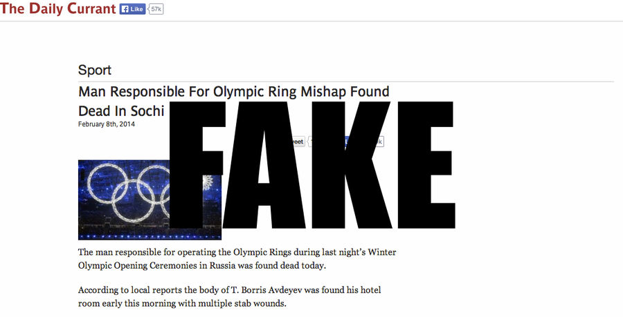 The Story About The Russian Dying Over The Botched Olympic Ring Is Fake