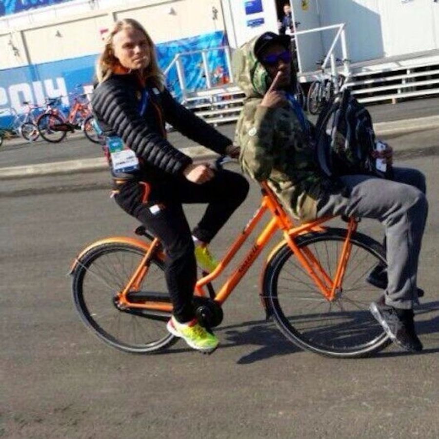 Shani Davis And Koen Verweij Are Best Olympic Bros