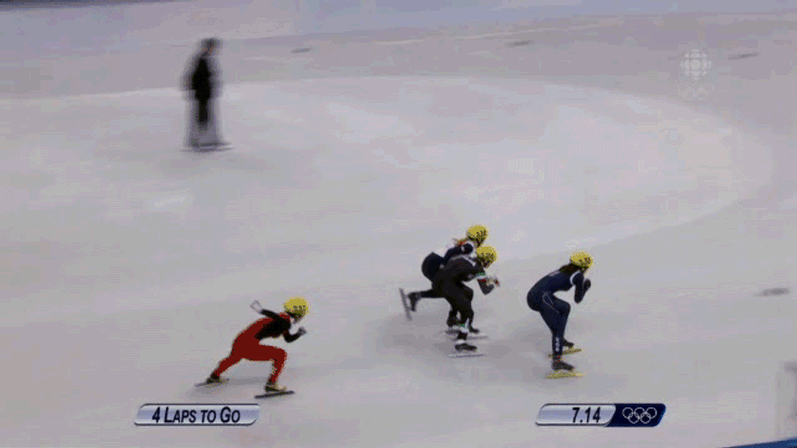 Speed Skater Wins Gold After Everyone Else Crashes