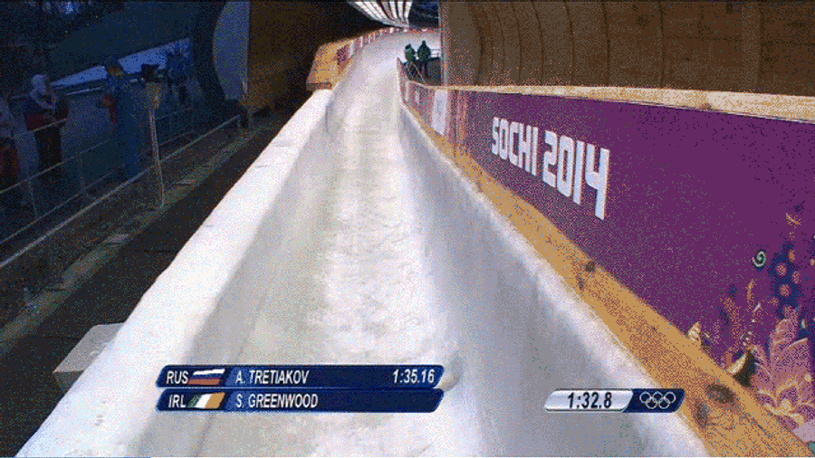 Irish Slider Falls Off Skeleton Sled, Climbs Back On, Finishes Run