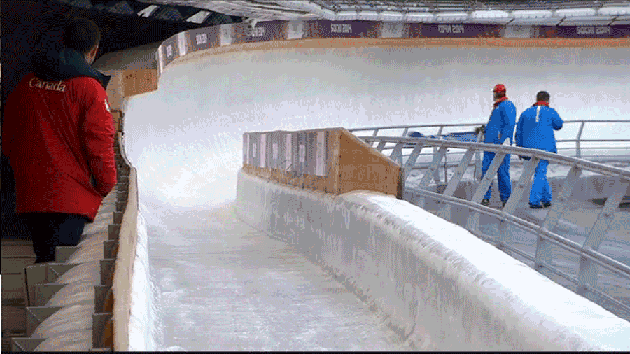 Brazilian Bobsled Goes Airborne