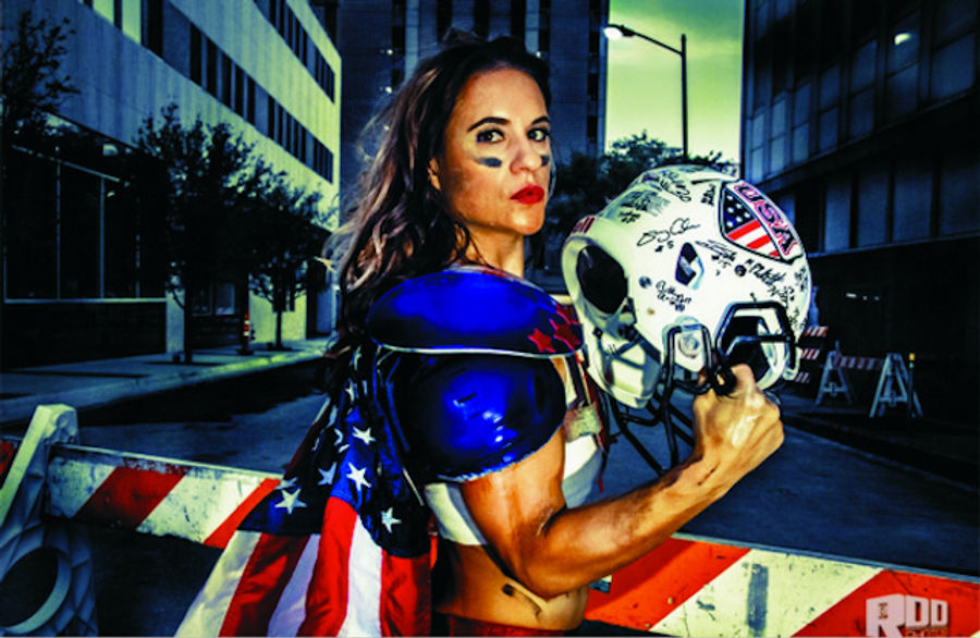 Female Running Back Tackled Multiple Times In Men's Pro Football Game