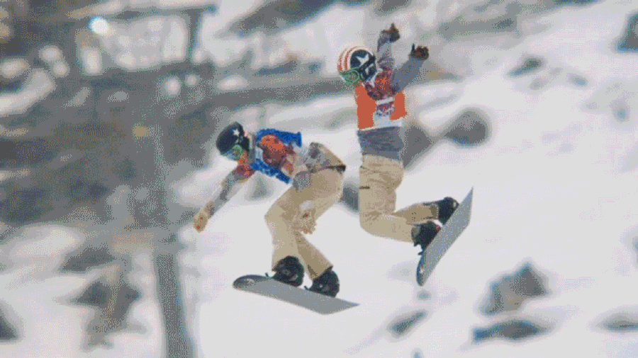 Snowboard Cross Semifinal Features Nutshot, Photo Finish