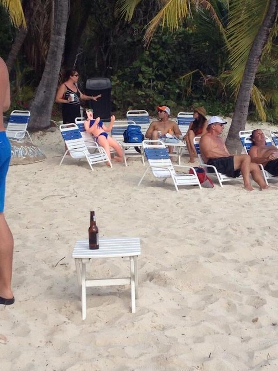 Wes Welker Chills On The Beach With His Wife And A Blowup Doll