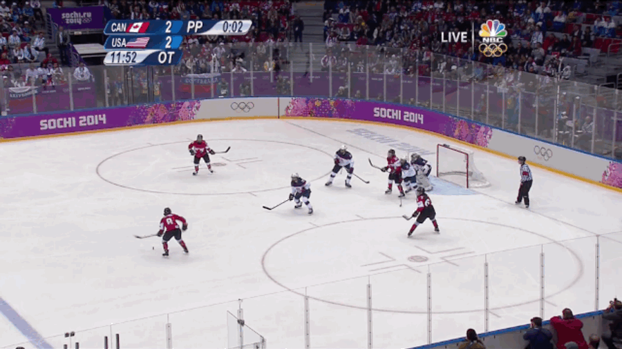 Here's Canada Celebrating Its Sudden Death Overtime Win For Gold