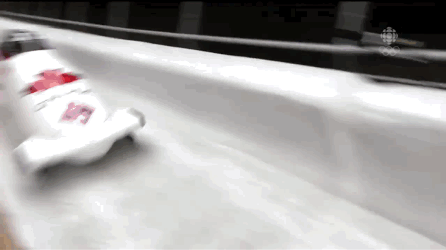 Canada 3 Sled Flips Upside Down, Slides Across Finish Line On Its Side