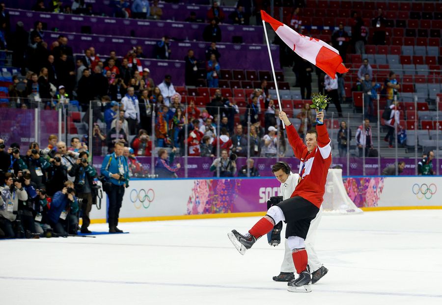 Canada's Men's Hockey Team Celebrates Second Straight Gold