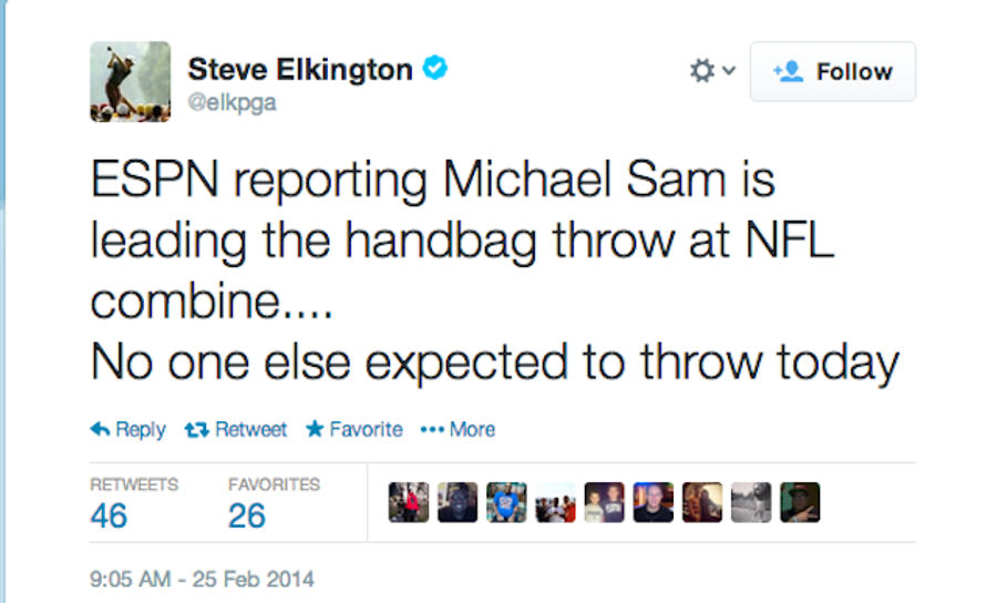 Old Asshole Golfer Has Thought About Michael Sam