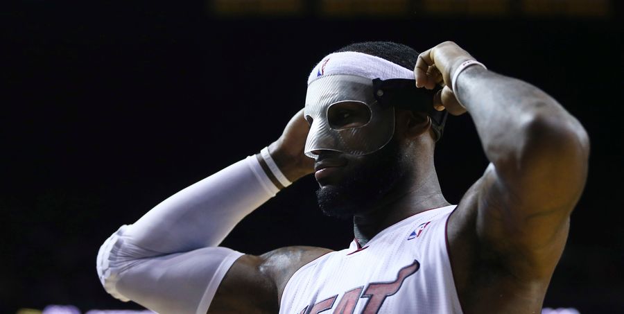 LeBron Dons Lame Clear Mask And Does Some Other Stuff
