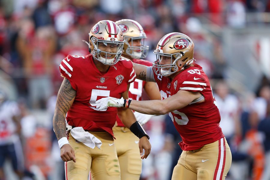George Kittle’s groin injury is bad news for Trey Lance