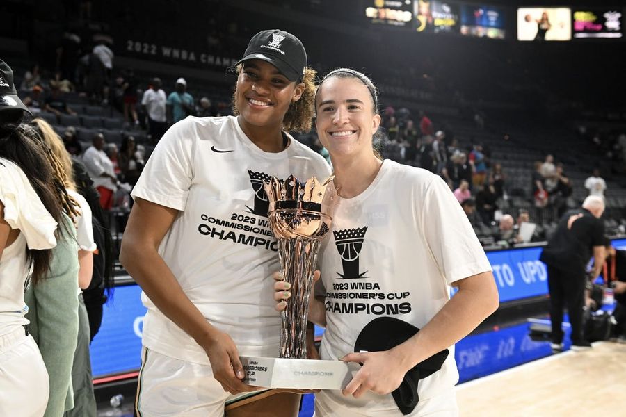 WNBA: Commissioner's Cup-New York Liberty at Las Vegas Aces