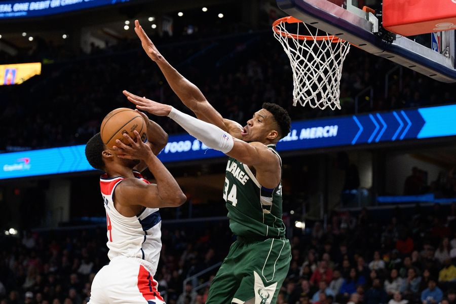 Giannis Antetokounmpo, Bucks top Wizards, continue win streak