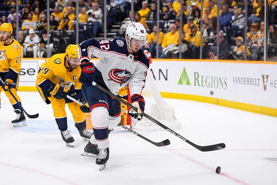 NHL: Columbus Blue Jackets at Nashville Predators