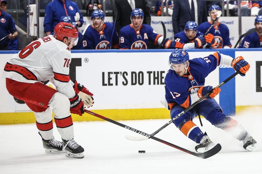 NHL: Stanley Cup Playoffs-Carolina Hurricanes at New York Islanders
