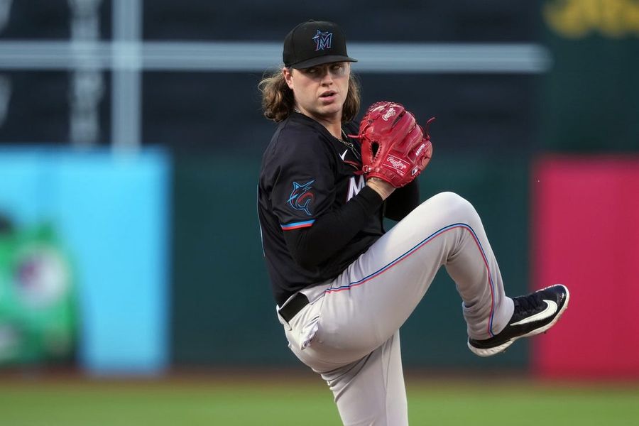 MLB: Miami Marlins at Oakland Athletics