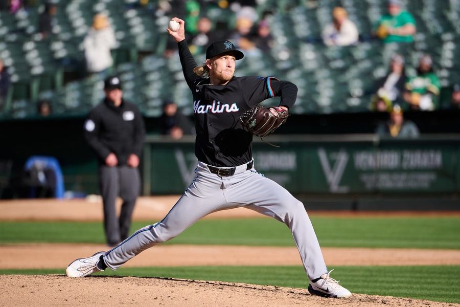 MLB: Miami Marlins at Oakland Athletics