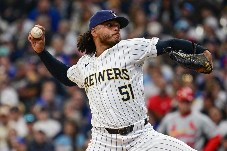Brewers' Freddy Peralta looks to secure series win vs. Marlins
