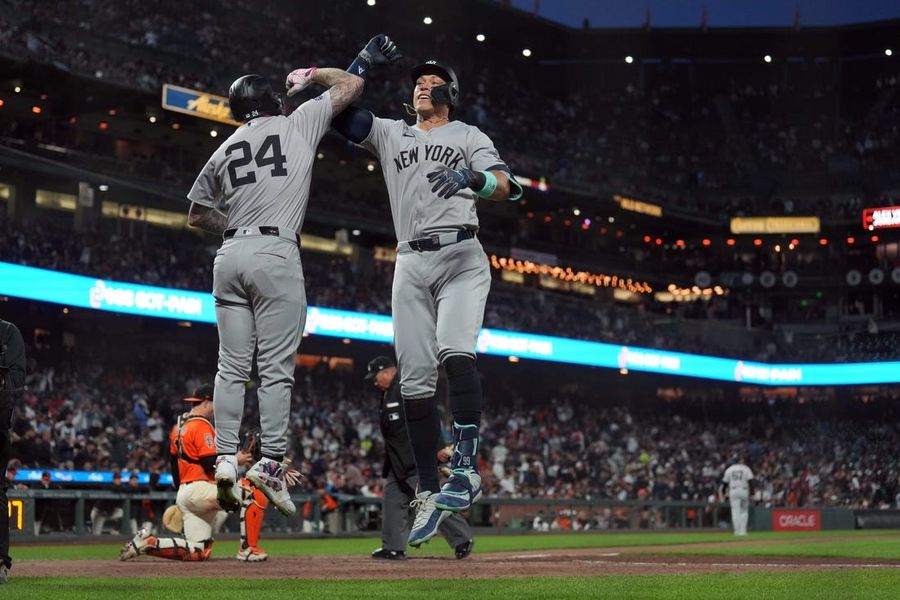 MLB roundup: Aaron Judge's 2 homers lift Yanks over Giants