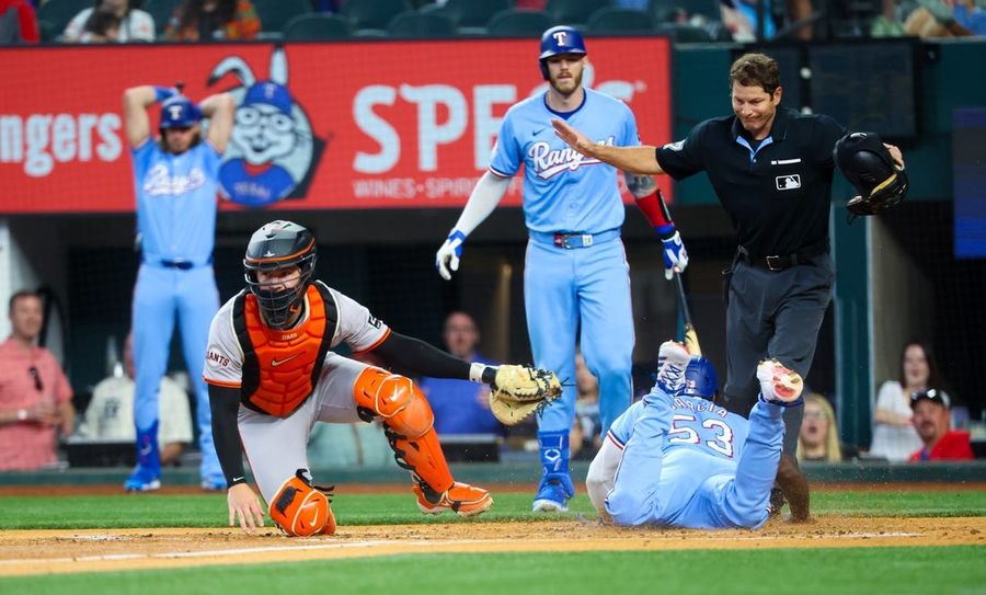 Marcus Semien bounces back from beaning, helps Rangers beat Giants