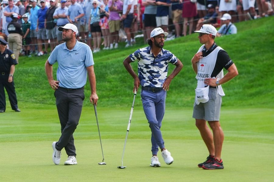No head start, Scottie Scheffler still leading at East Lake