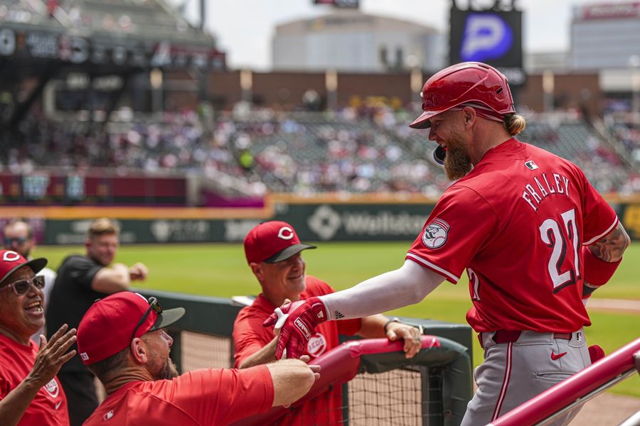 Spencer Steer fuels Reds over Braves in Game 1 of doubleheader