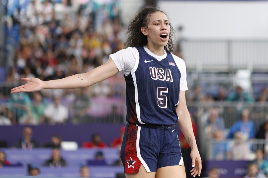 Olympics: Basketball 3x3-Women Pool-USA vs GER