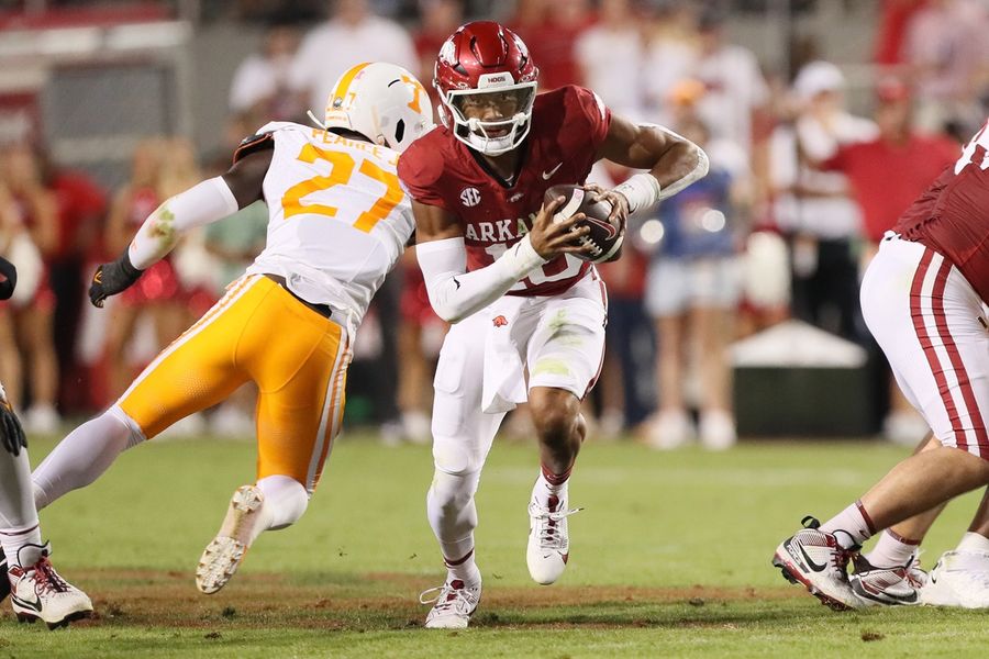 NCAA Football: Tennessee at Arkansas