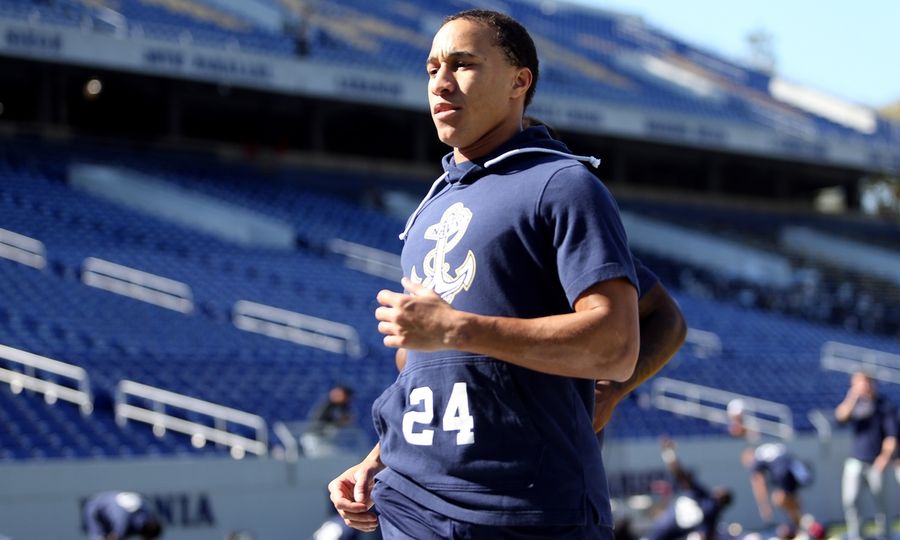 Alex Tecza helps No. 25 Navy rout Charlotte