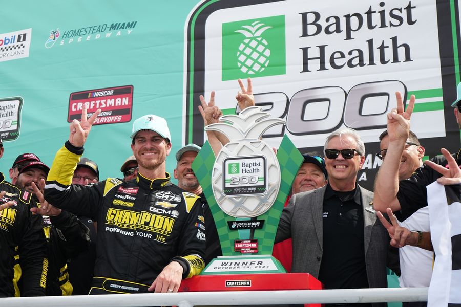 Grant Enfinger grabs second Truck Playoffs' Round of 8 win at Homestead-Miami