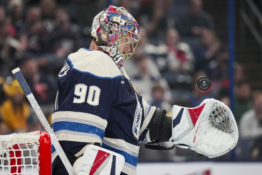 Elvis Merzlikins, Blue Jackets shut out struggling Islanders