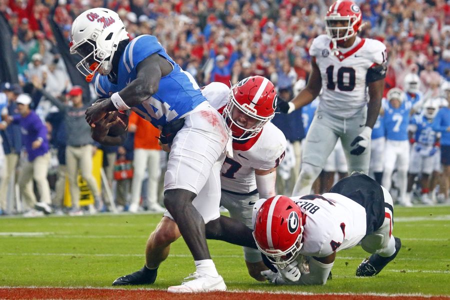 No. 16 Ole Miss' defense shines in upset of No. 3 Georgia