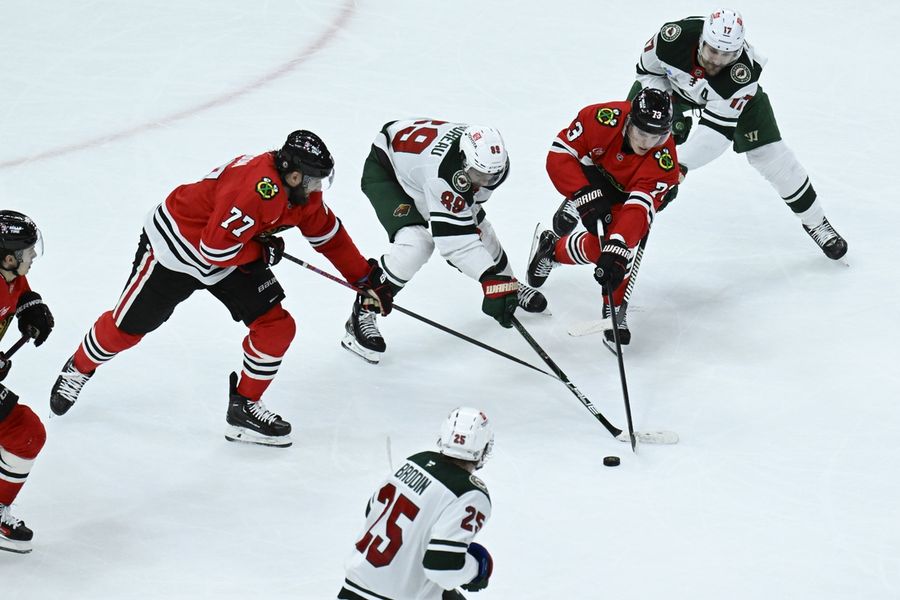 NHL: Minnesota Wild at Chicago Blackhawks